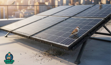 Solar Panels are Protected with Bird Proofing
